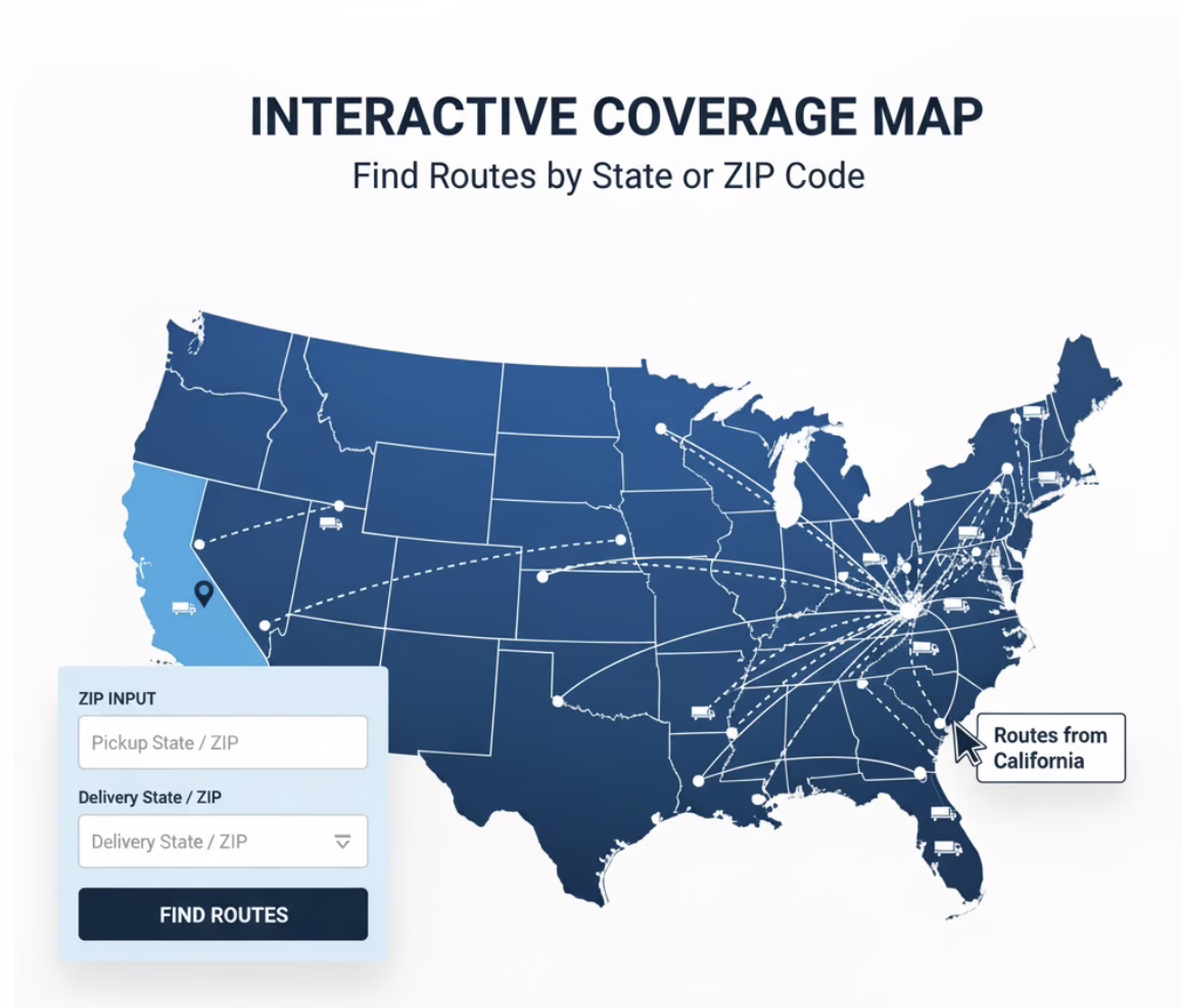 State-to-State Auto Transport Coverage