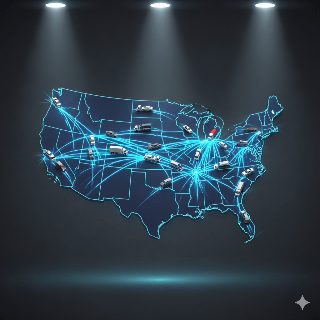 navi car shipping routes