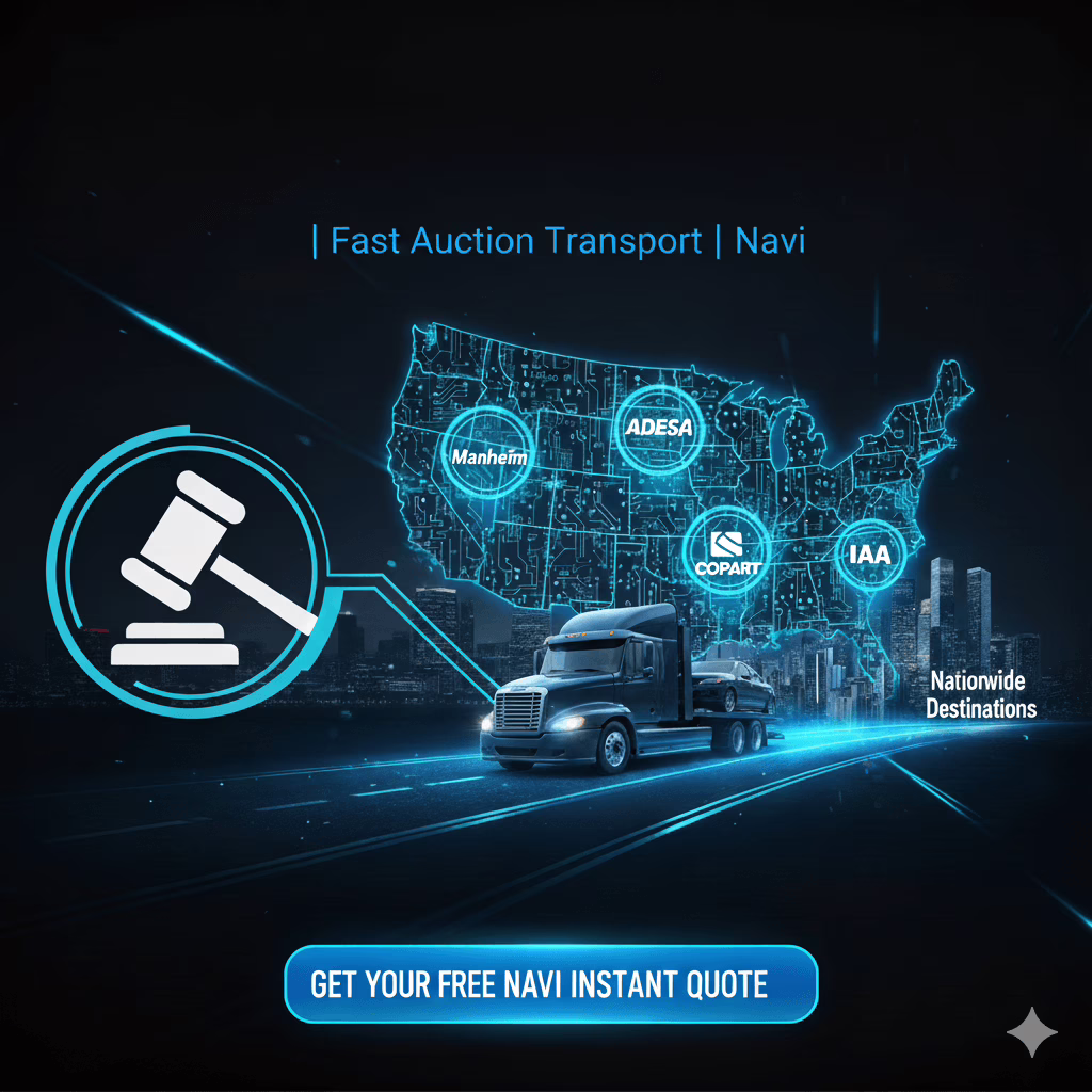 Auto Auction Vehicle Transport Fast Pickup Insured Shipping