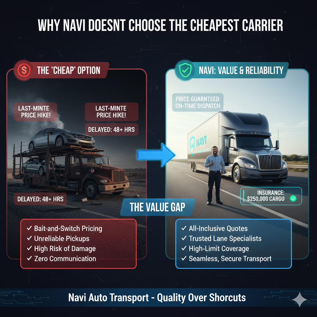 Why Navi Doesn’t Choose the Cheapest Carrier