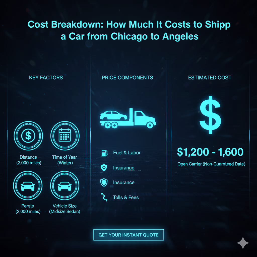 Cost Breakdown: How Much It Cost to Ship a Car from Chicago to Los Angeles
