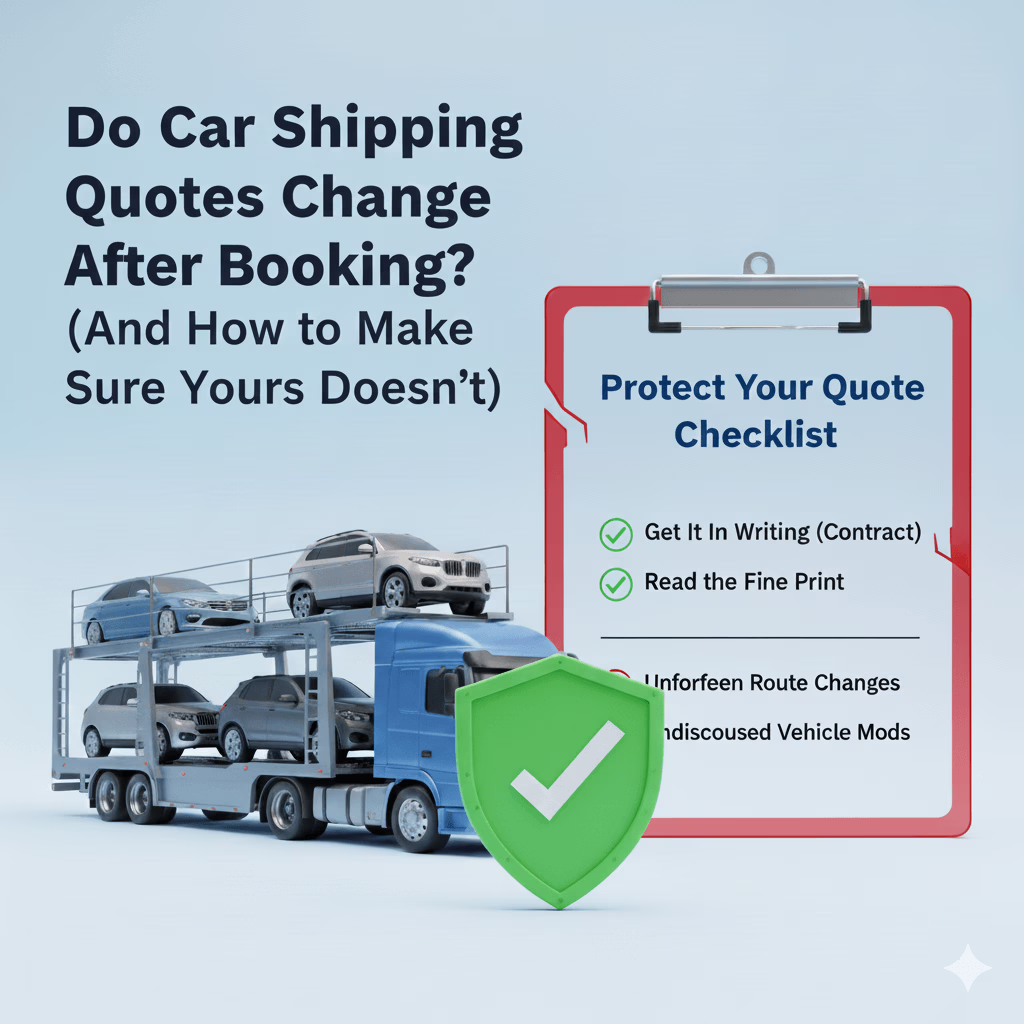 Do Car Shipping Quotes Change After Booking? (And How to Make Sure Yours Doesn’t)