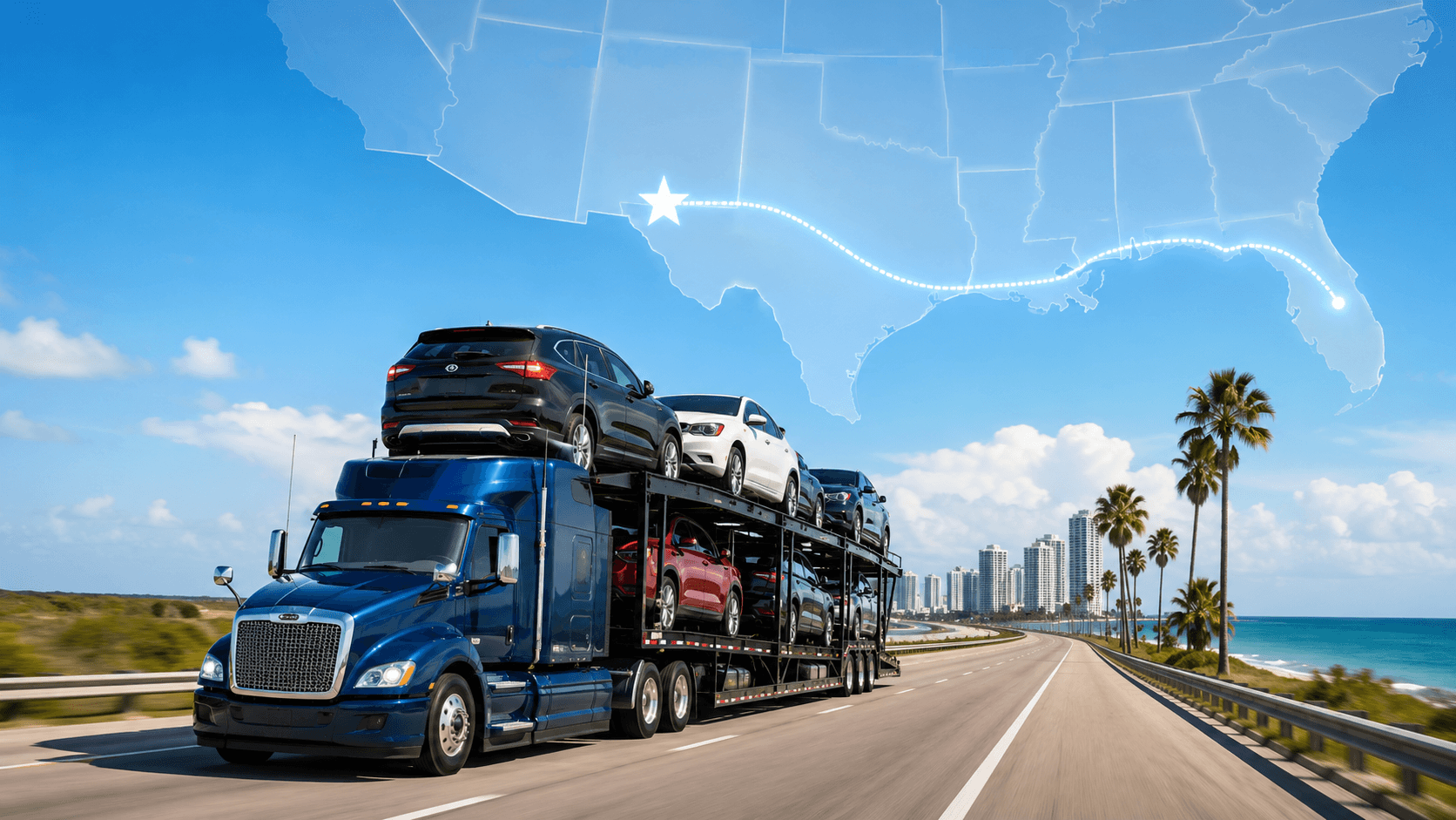 Texas to Florida Car Shipping